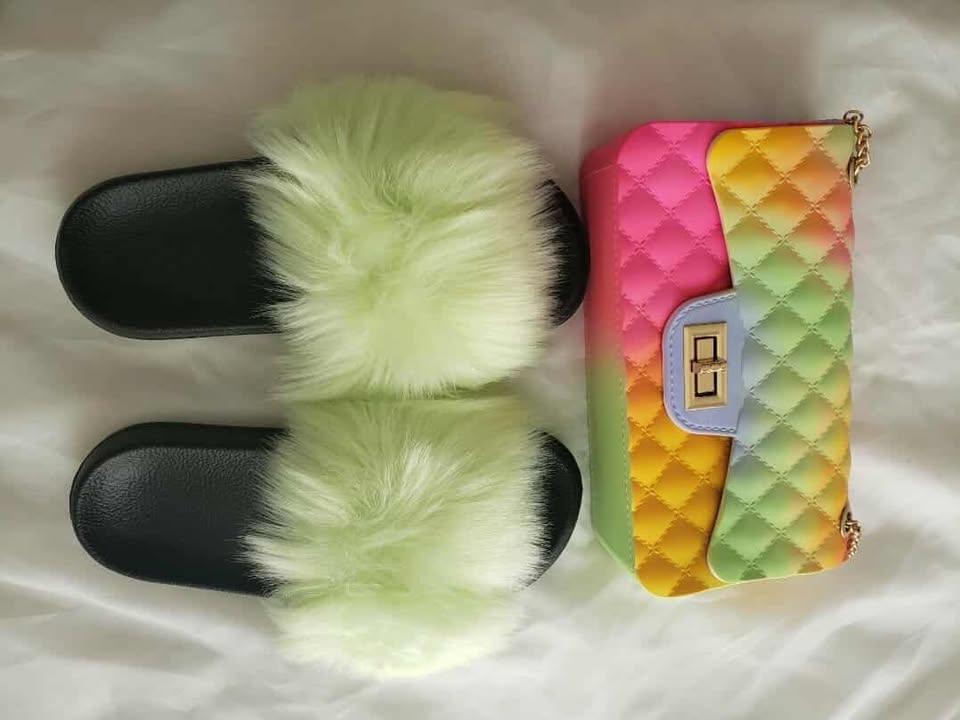 Fur slippers - Image 5