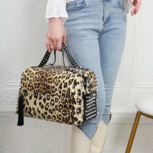 Luxury Stone Snake Pattern Leather Fashion Shoulder bag For Ladies