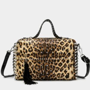 Luxury Stone Snake Pattern Leather Fashion Shoulder bag For Ladies